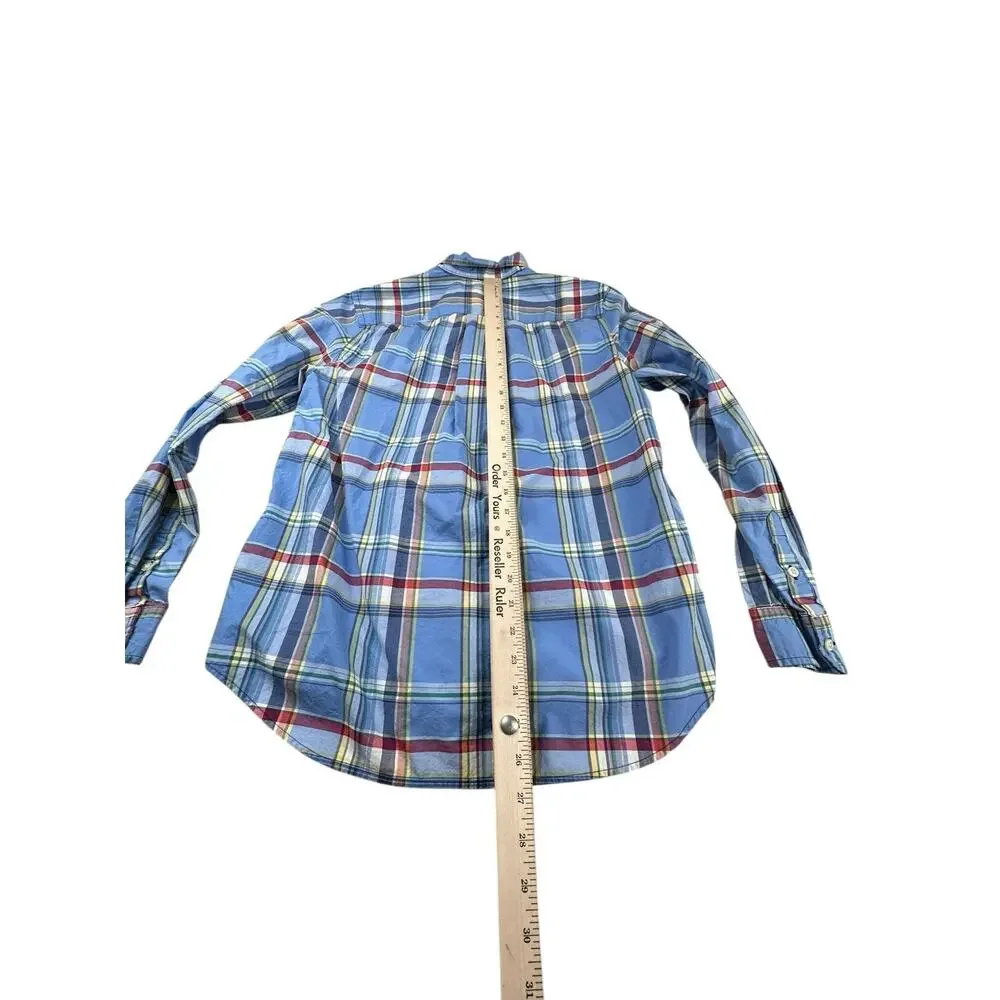 Ralph Lauren Boys Plaid Button Down Shirt Long Sleeve Polo Pony Lot Of 3 XL